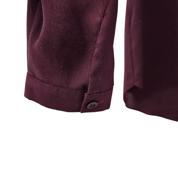 Parker Ruffle Neck Puff Sleeve V-Neck Blouse Size Small - Picture 5 of 6